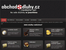 Tablet Screenshot of obchodsdluhy.cz